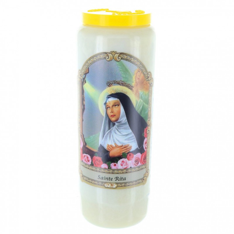 Saint Rita novena candle 17.5 cm
