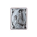 Chevalet religieux de Lourdes argenté 5 x 6,5 cm