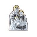 Nativity silver and gold religious picture frame 5 x 7 cm