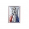 Divine Mercy silver dipped religious picture frame 4 x 6 cm