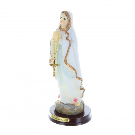 Our Lady of Lourdes decorative resin statue 13 cm