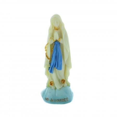 Statua Madonna luminosa in resina 8 cm