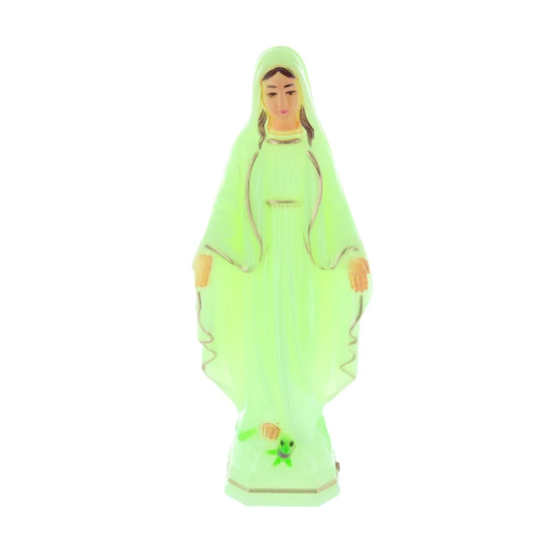 Statue Vierge Miraculeuse lumineuse 18 cm en résine