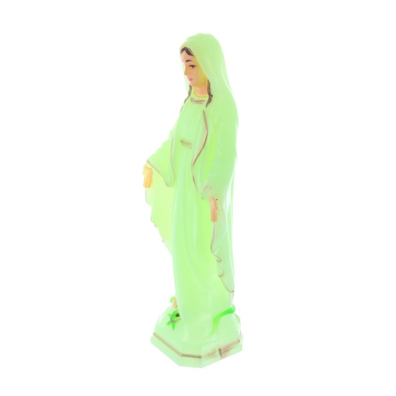 Statue Vierge Miraculeuse lumineuse en résine 18 cm