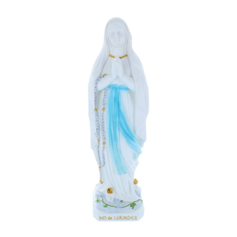 Statue Vierge Marie épurée en résine 30 cm