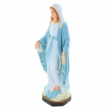 Statue Vierge Miraculeuse 30 cm en résine colorée