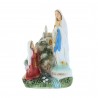 Statua Apparizione di Lourdes in resina colorata 9 cm