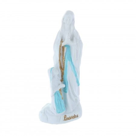 Statue Apparition de Lourdes en résine épurée 12 cm