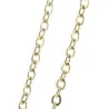 Chaîne métal doré 50 cm maille forçat