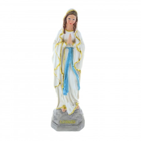 Statue Vierge Marie en résine colorée style antique 20 cm