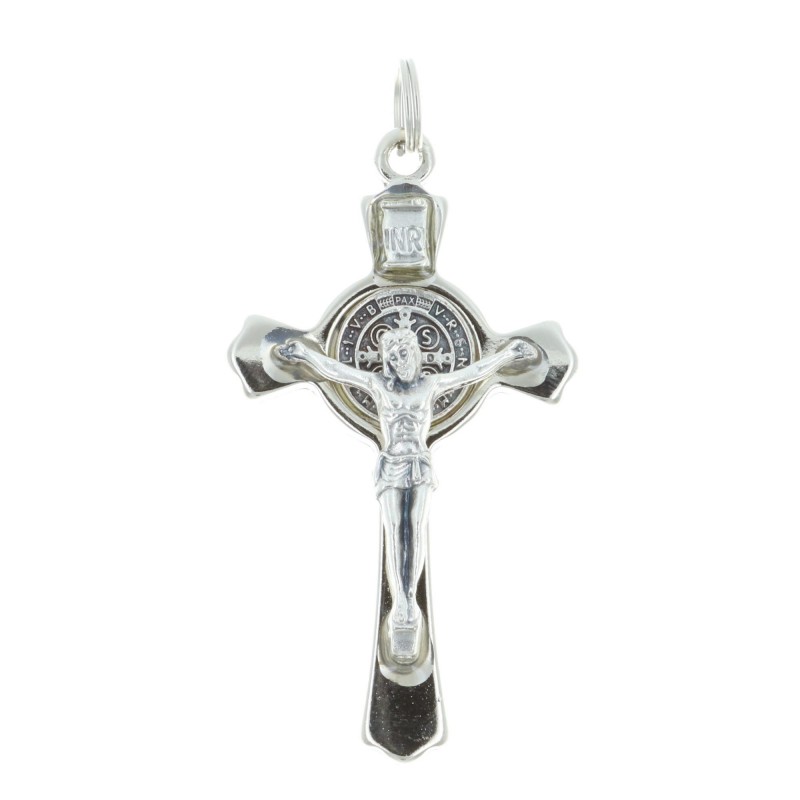 Saint Benedict Metal crucifix 8 cm