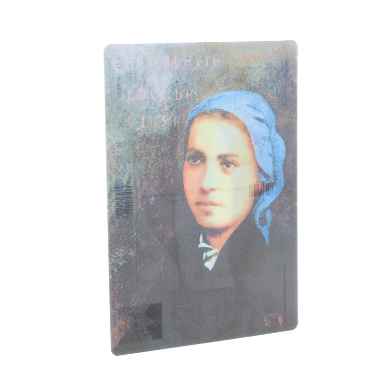 Partita di 2 cartoline bidimensionali di Nostra Signora di Lourdes