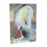 2 pieces set bidimensional postcards of Lourdes Apparition