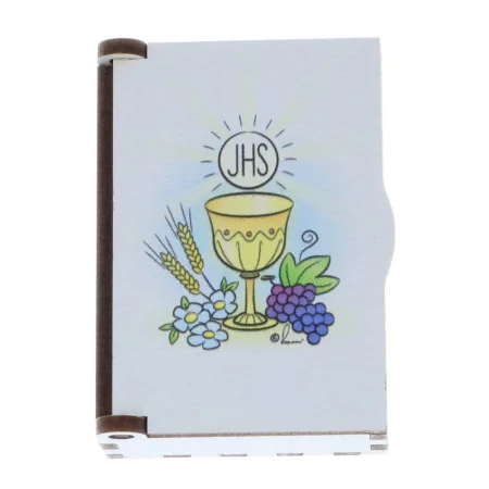 Chapelet de communion avec un coffret en bois