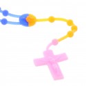 Silicone rubber rosary multicolor