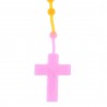 Silicone rubber rosary multicolor