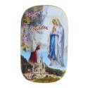 Magnet Apparition de Lourdes et dizainier parfumé à la rose