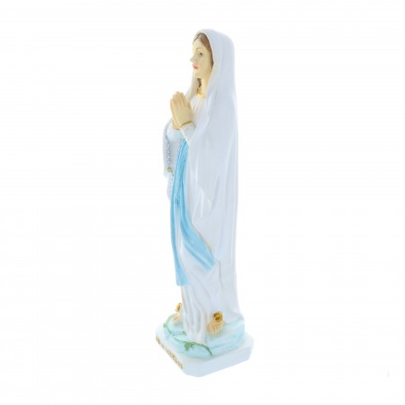 Our Lady of Lourdes colour resin statue 30 cm