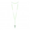 Glow-in-the-dark cord rosary and plastic beads