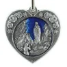 Heart-shaped key-ring and Lourdes Apparition