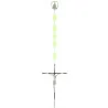 Glow-in-the-dark rosary cube-shaped beads and Lourdes Apparition centerpiece