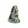 Statue Apparition de Lourdes et grotte en résine verte 6 cm