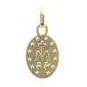 Medaglia de la Madonna Miracolosa in Oro 18 carati, bordi lucidati 0,60g