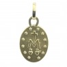 Médaille Miraculeuse en Or 10 mm, bords polis