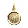 Medaglia di Lourdes in Oro 9 carati, bordo tondo e denocciolato 0,50g