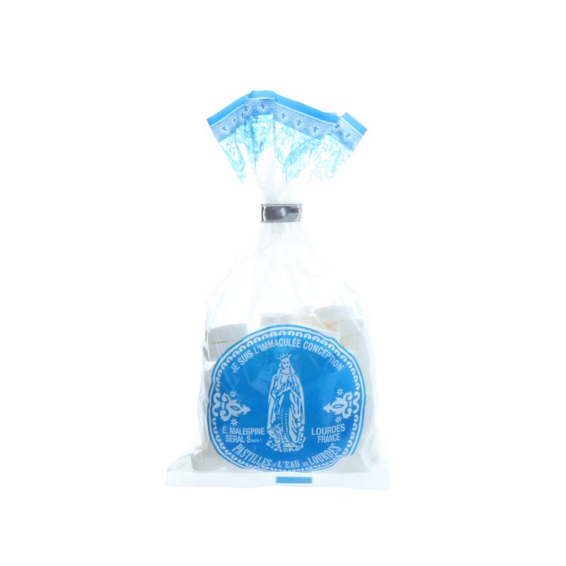 Pastiglie con acqua di Lourdes, sacchetto di 130g