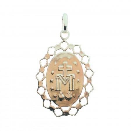 Medaglia Placcata d'Oro Madonna Miracolosa