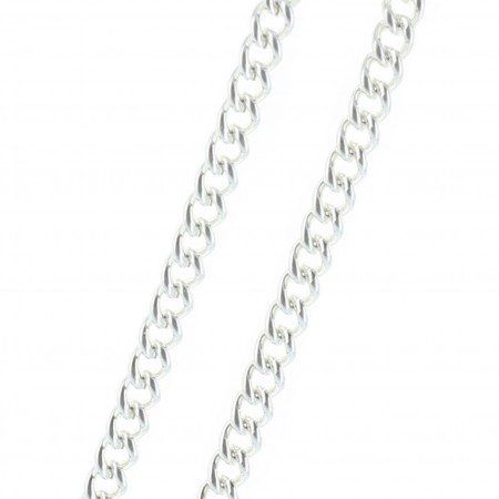 Chaîne métal argenté 50cm
