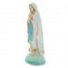 Our Lady of Lourdes colour resin statue on rock 8 cm