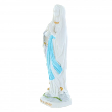 Our Lady of Lourdes refined resin statue 8 cm