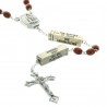 Lourdes water rosary, The 20 Rosary mysteries,wood beads