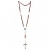 Saint Benedict Cord rosary wooden beads