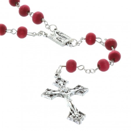 Rose-scented rosary in box with a prayer