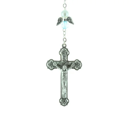 Chapelet de communion avec des ailes d'ange et un calice centrale