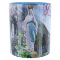 Mug de Lourdes intérieur coloré en céramique