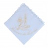 Fazzoletto cotone stampato dell'Apparizione di Lourdes e souvenir di Lourdes