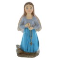 Statue Sainte Bernadette colorée en résine 12 cm