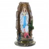 Statue Apparition de Lourdes et grotte colorée en résine 14 cm