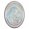 The Virgin and infant Jesus oval religious frame 7 x 10 cm