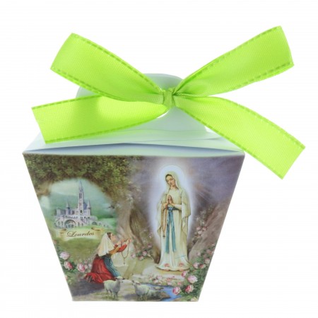 Box of Lourdes Gave chocolate pebbles candy 60g and Lourdes Apparition