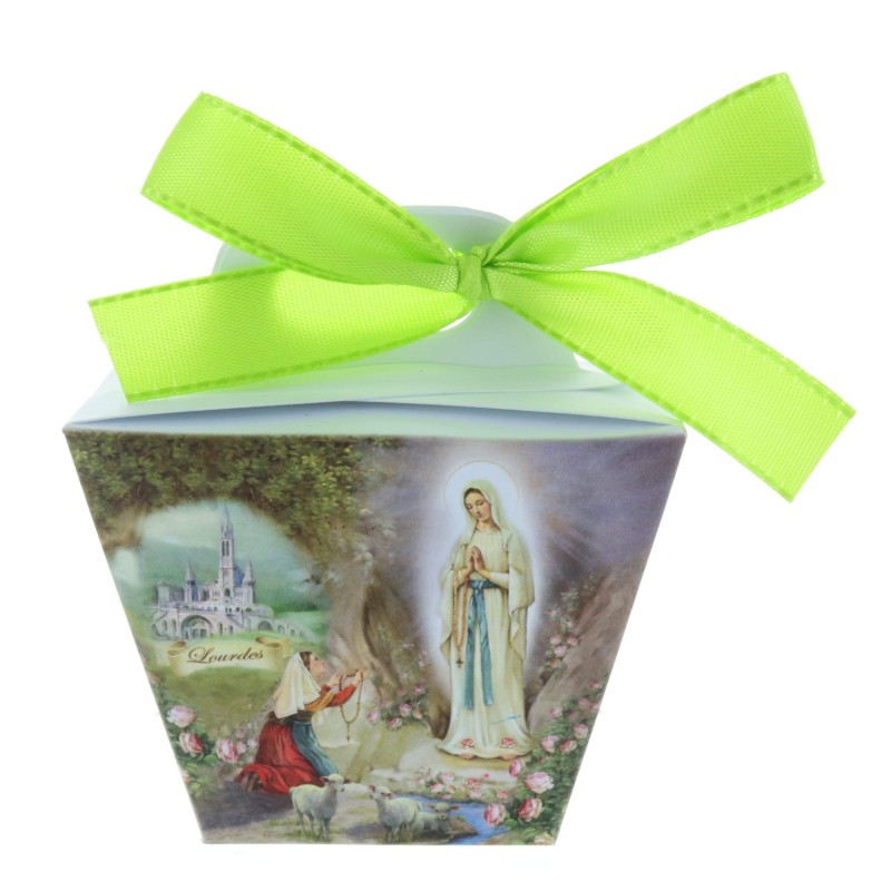Boîte Bonbons Cailloux du Gave chocolat 60g et Apparition de Lourdes