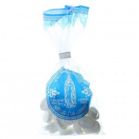 Flat paper bag Lourdes water mints 80g