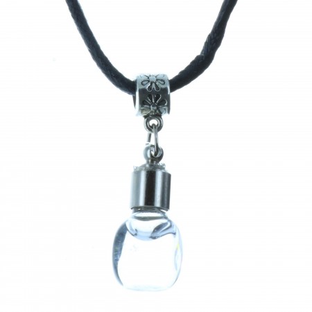 Fancy necklace with a Lourdes water vial