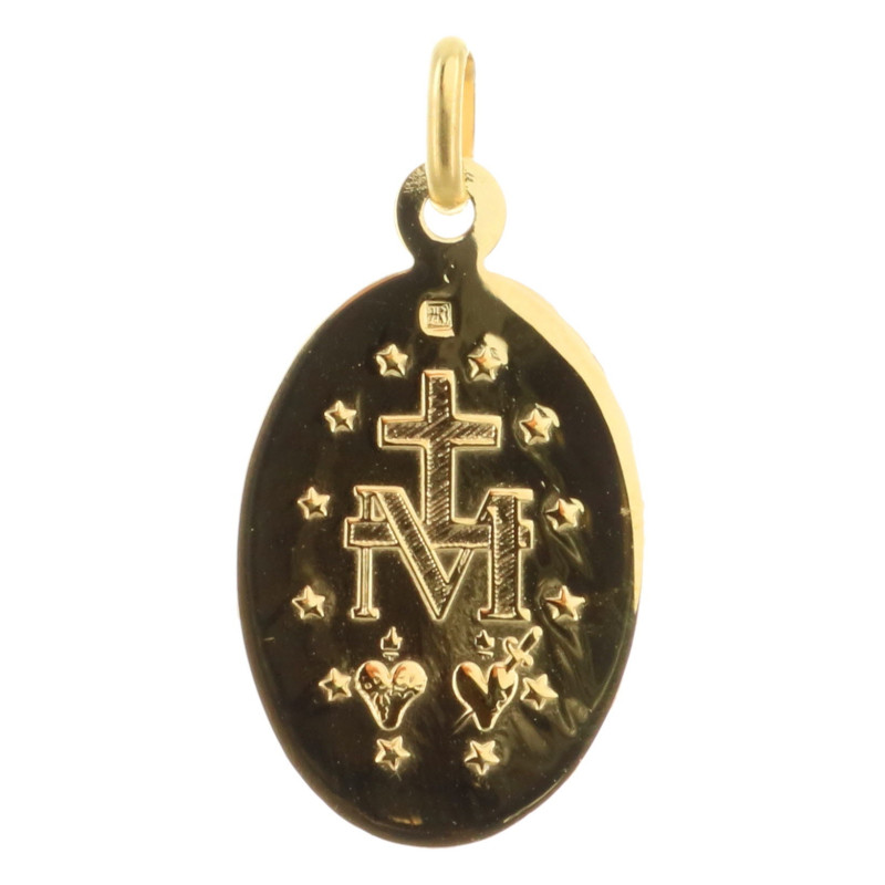 Superbe Médaille De La Sainte Vierge En Plaqué Or - Petite Et Ravissante, Parfaite Pour Offrir