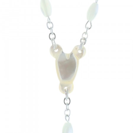 Genuine mother-of-pearl Lourdes rosary