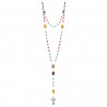 Lourdes rosary and Vallauris glass colour beads